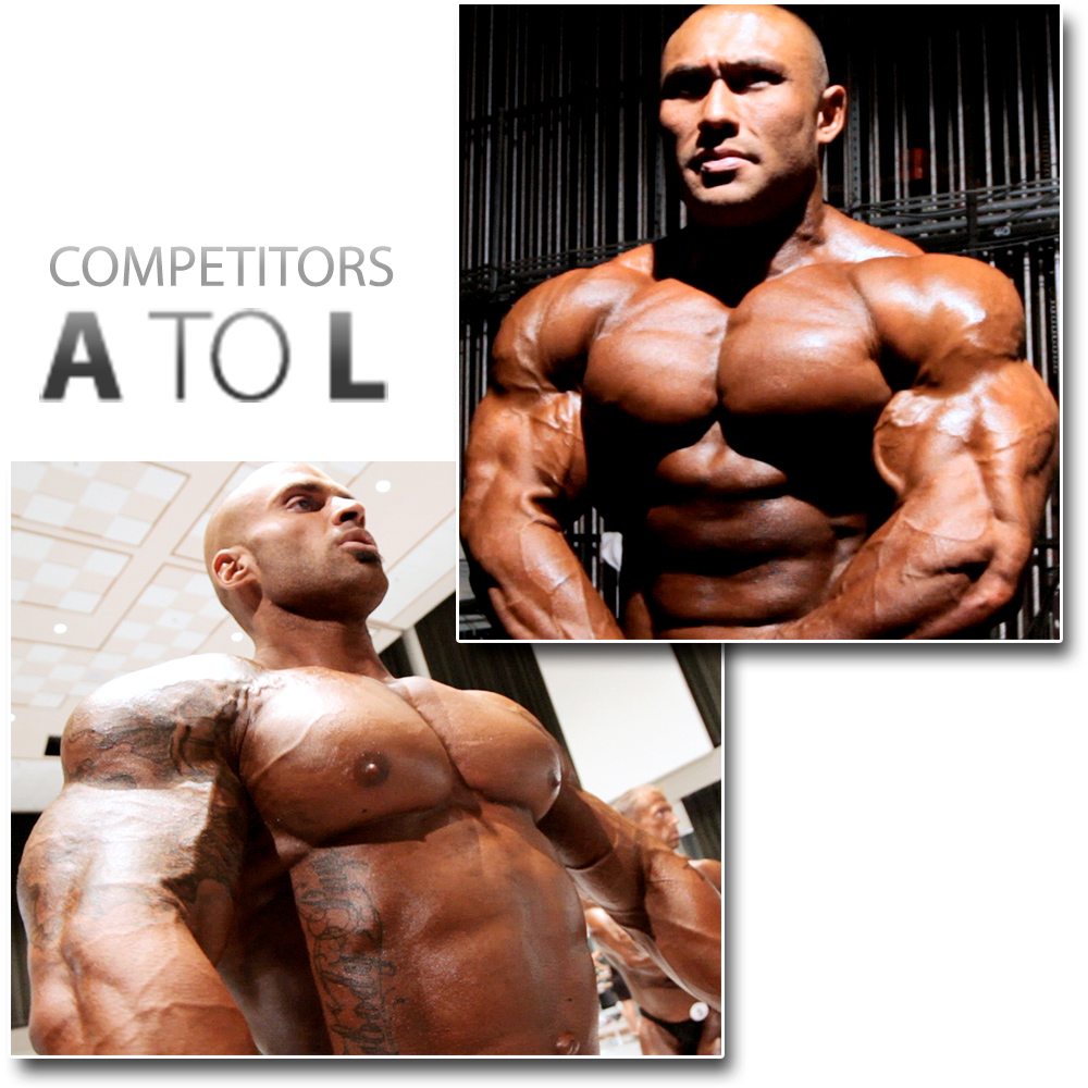 2011 IFBB PBW Pro Championships Men's Backstage Posing & Pump Room Part 1