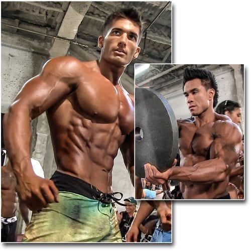 2014 NPC Nationals Men's Physique Pump Room Part 1
