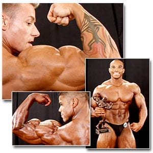 2009 NPC Juniors National Bodybuilding Men’s Backstage Posing Part 3 collage