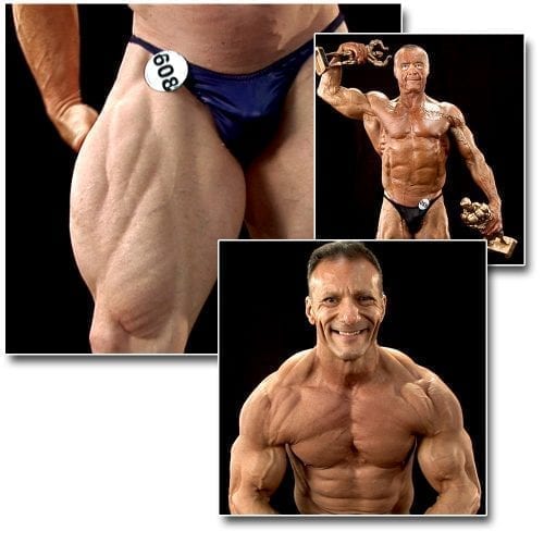 2012 NPC Masters Nationals Men's Backstage Posing (Over 50/60/70)