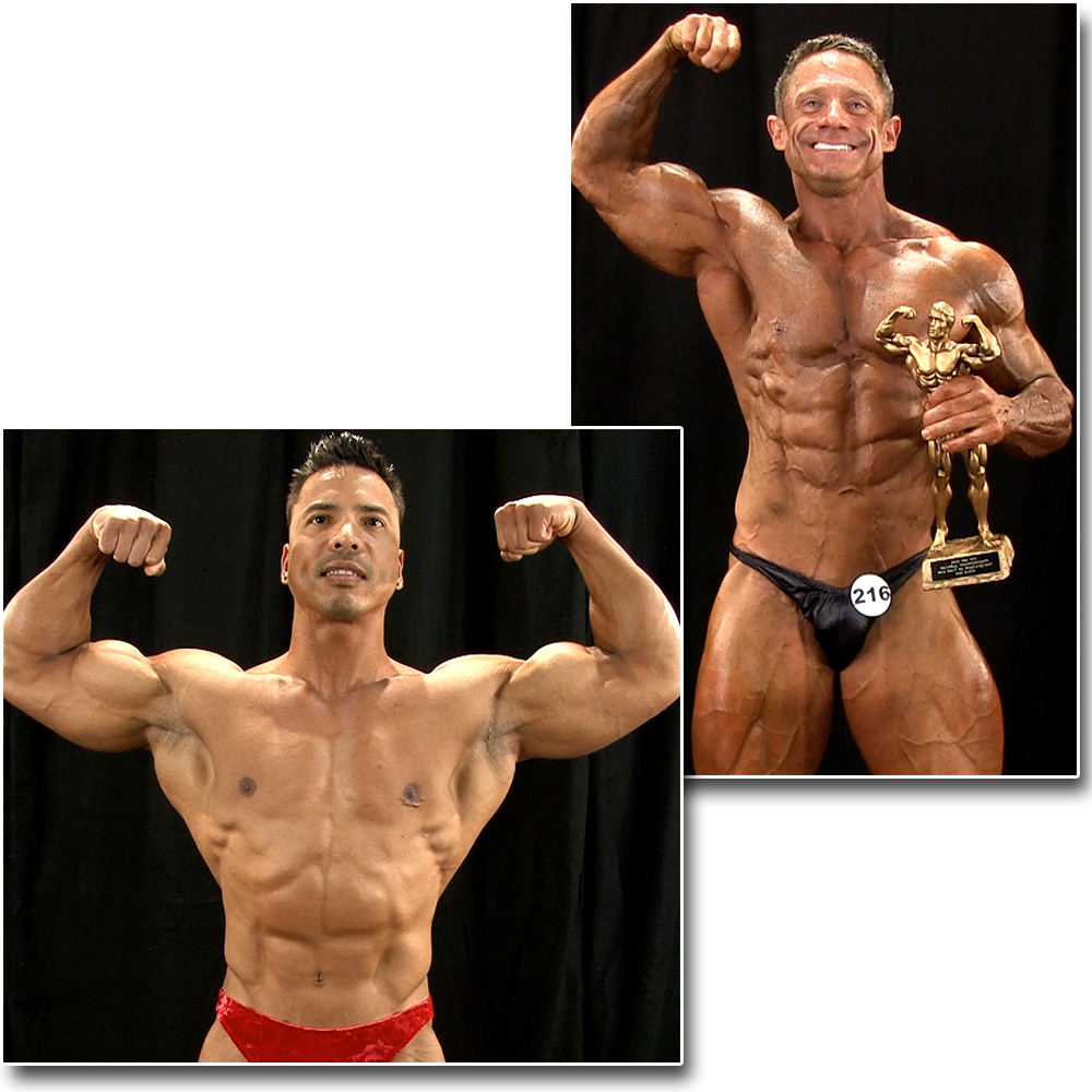2013 NPC Masters Nationals Men's Backstage Posing (Over 40 Pt. 1)