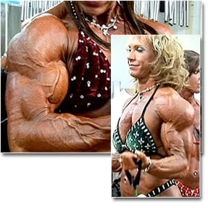 2007 NPC National Championships Women’s Bodybuilding Pump Room Part 1 collage