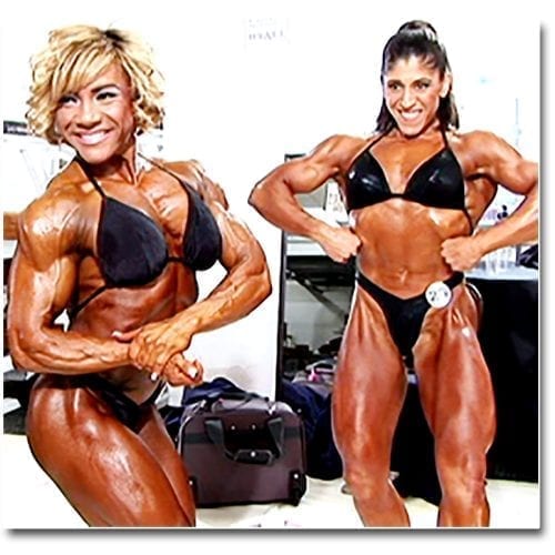 2008 NPC National Bodybuilding Championships Women's Pump Room Part One