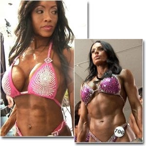 2012 NPC Nationals Women’s Figure Pump Room collage