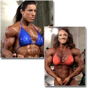 2015 NPC National Championships Women’s Bodybuilding Pump Room collage